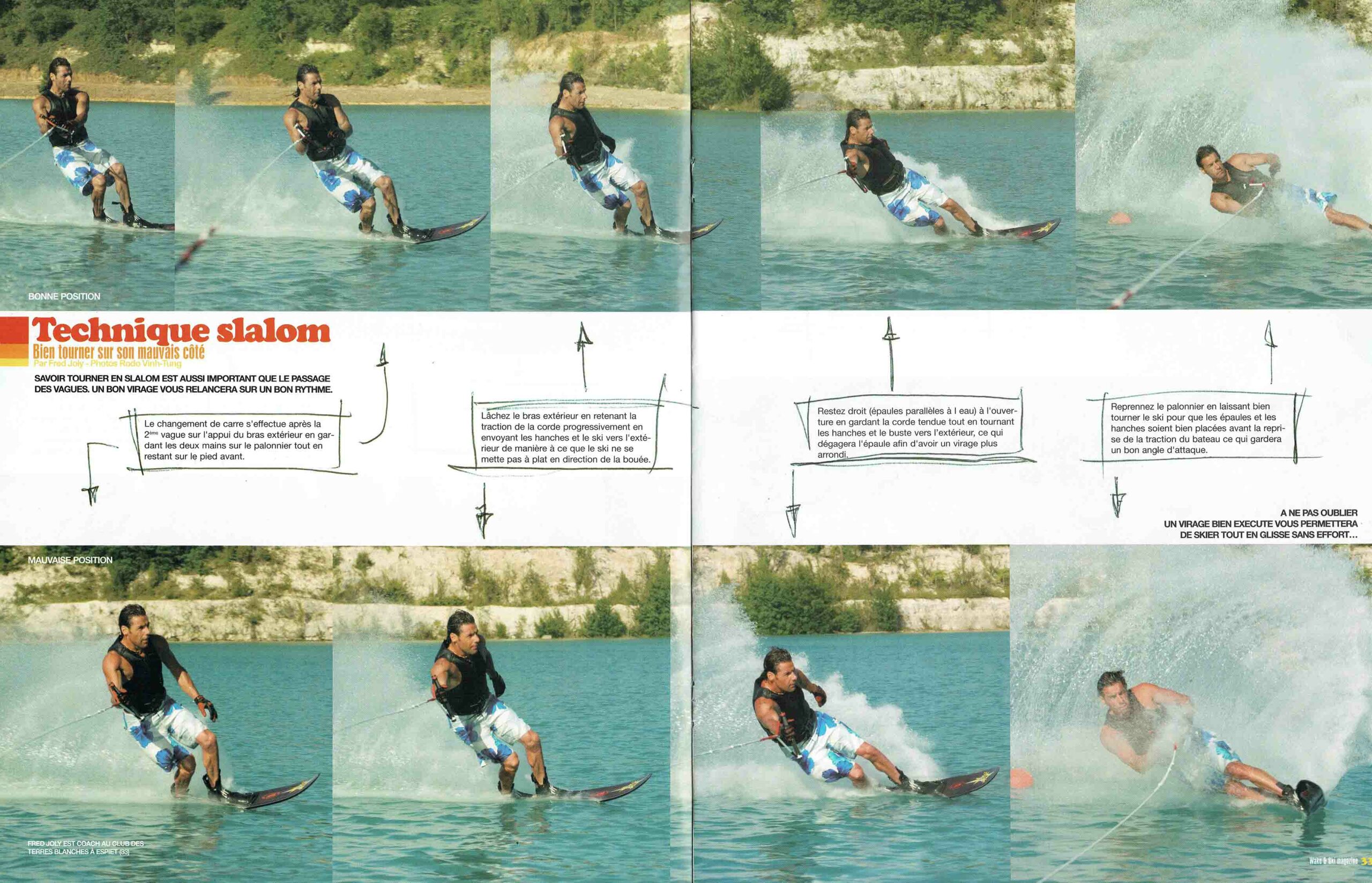 Maîtrisez la technique des virages en ski nautique