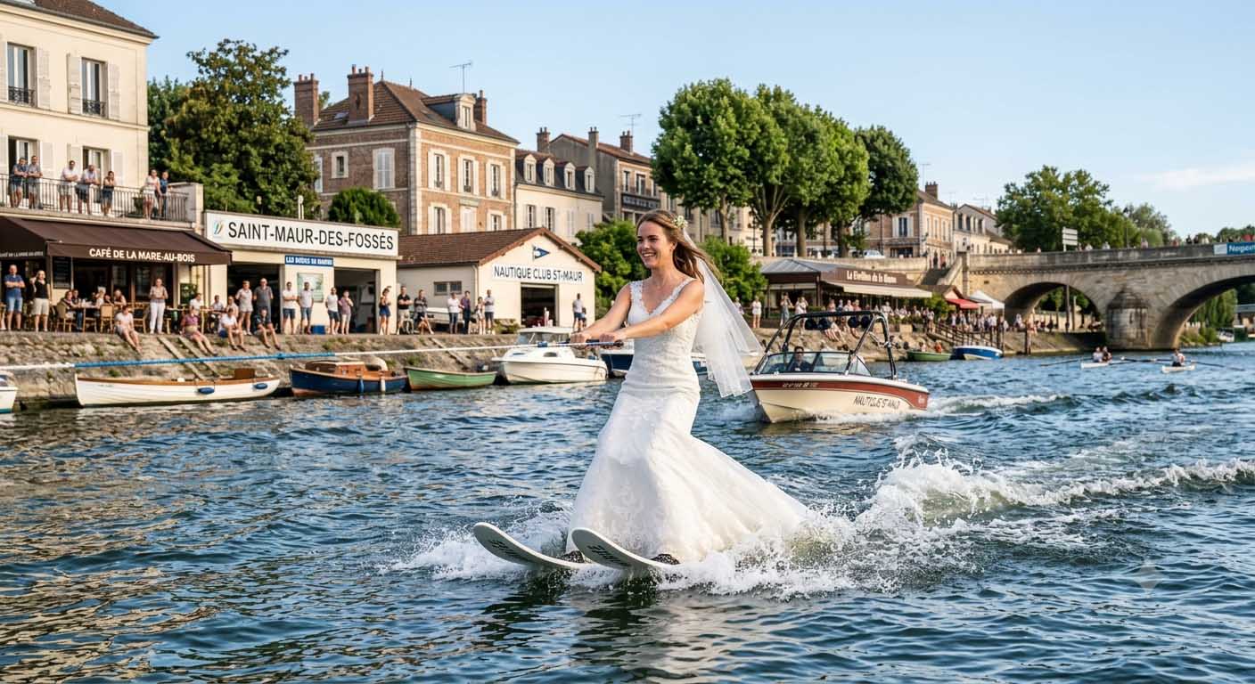EVJF un enterrement de jeune fille en ski nautique Avant un mariage un EVJF enterrement vie de jeune fille en ski nautique